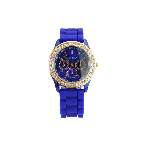 AussieSuperStore Homeware Supplies POP LuX - Silicone Quartz Gel Watch Dark Blue POP LuX - Silicone Quartz Gel Watch Dark Blue | Casual Unisex Watches CBGENIVLUXWTCHDRKBLU